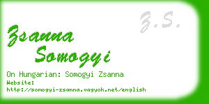 zsanna somogyi business card